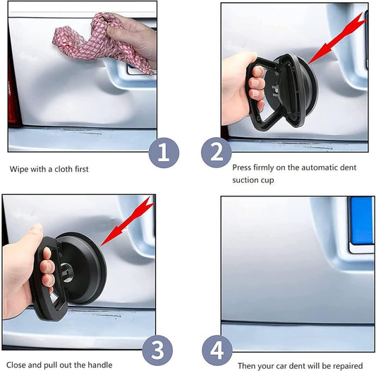 2 Stück Auto Dellen Reparatur Werkzeuge, Dellen Abzieher Auto Dent Saugnapf Auto Karosserie Dellen Abzieher Entfernungswerkzeug Für Auto Fliesen Spiegel (Schwarz)
