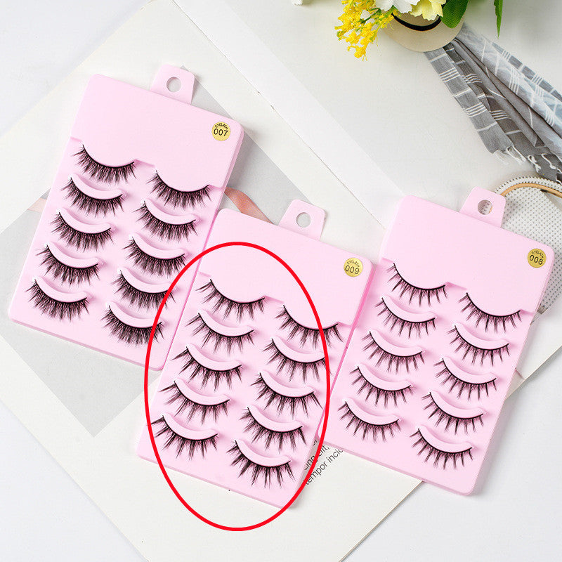5 Pairs Manga Lashes Natural Wispy Korean Makeup Artificial False Eyelashes