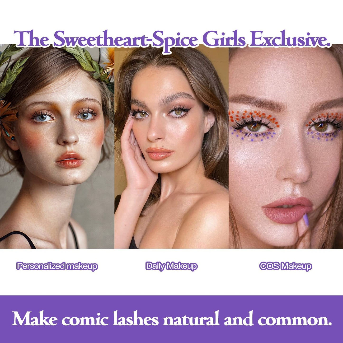 5 Pairs Manga Lashes Natural Wispy Korean Makeup Artificial False Eyelashes