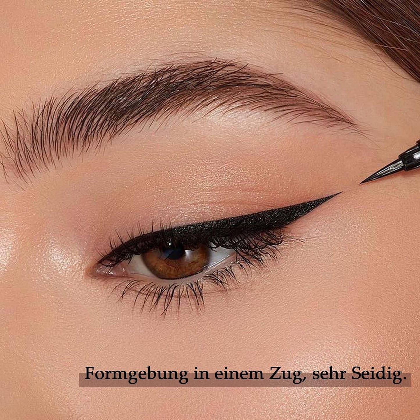 Eyeliner Wasserfest, Schwarz Flüssiger Eyeliner Langanhaltend & Wischfest, Pigmentiert Black Eyeliner Stift, Schnell Trocknend Korean Make up Liquid Liner Für Augen Make Up