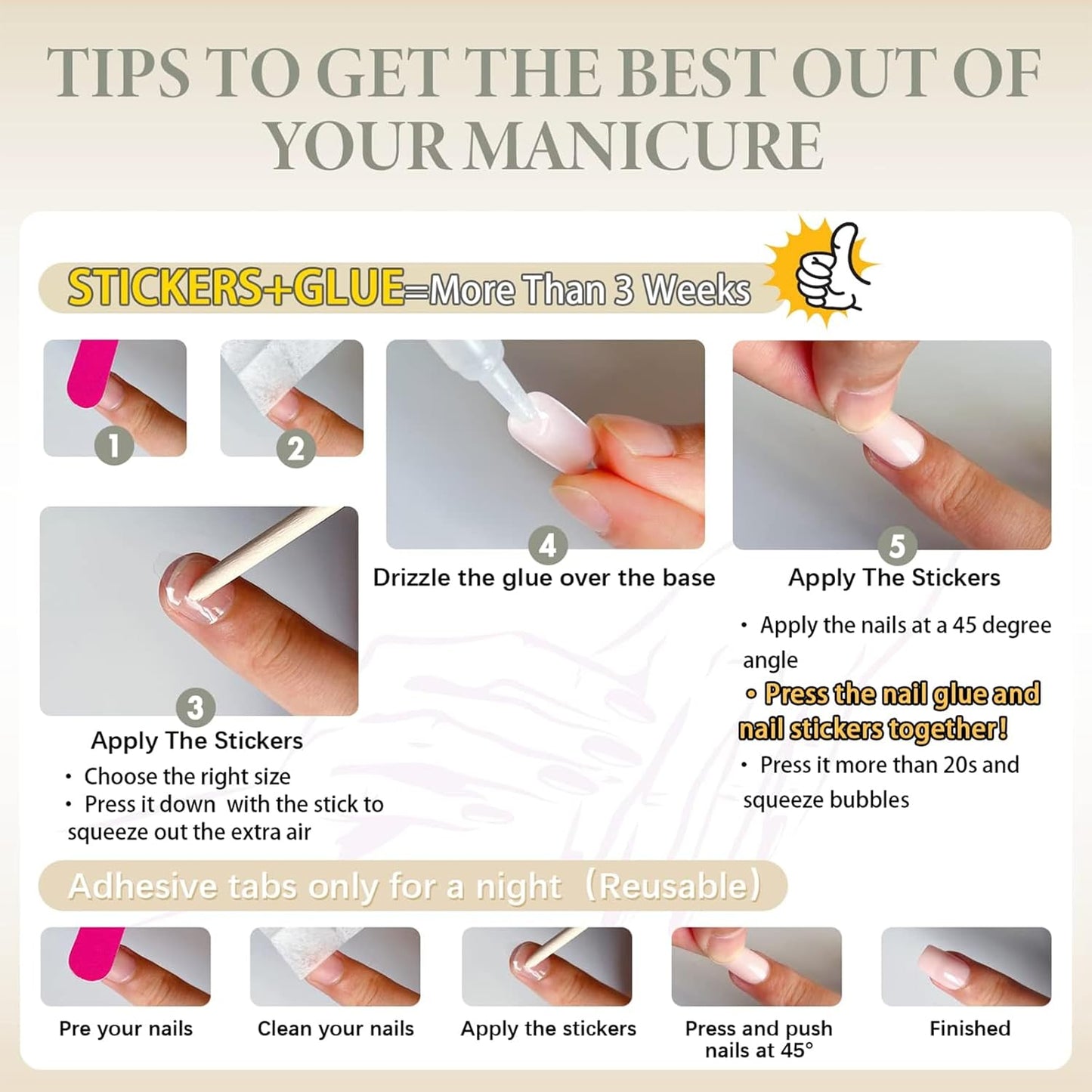 24 Stück Press on Nails Acrylnägel Schönheit, Press on Nails, Nägel Zum Aufkleben, Nail Tips, Fake Nails, Fingernägel, Künstliche Nägel, Kunstnägel, Nails