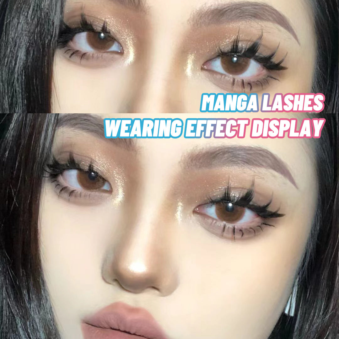 5 Pairs Manga Lashes Natural Wispy Korean Makeup Artificial False Eyelashes