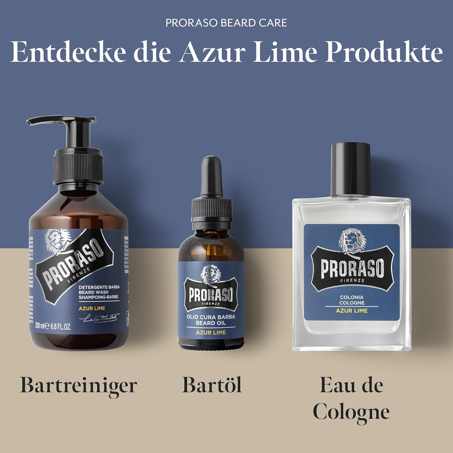 Proraso Beard Oil Azur Lime, 30 Ml