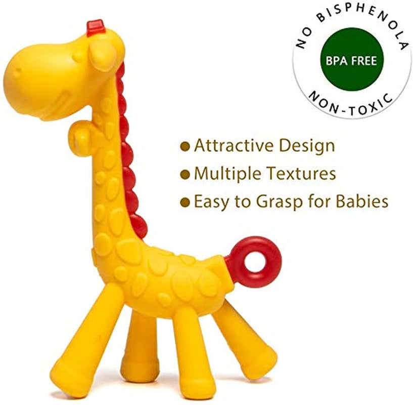 Beißring Für Babys 6 Stück Beißring Spielzeug Bpa-Frei Fruchtsauger Baby 2 Silikon Sauger in 3 Größen Weich Sicher Silikon Pink