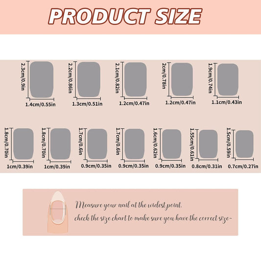 24 Stück Press on Nails Acrylnägel Schönheit, Press on Nails, Nägel Zum Aufkleben, Nail Tips, Fake Nails, Fingernägel, Künstliche Nägel, Kunstnägel, Nails