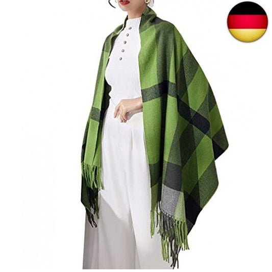HYUET Winter Pashmina Schal Schal Damen Plaid Elegant Lange Weiche Warme