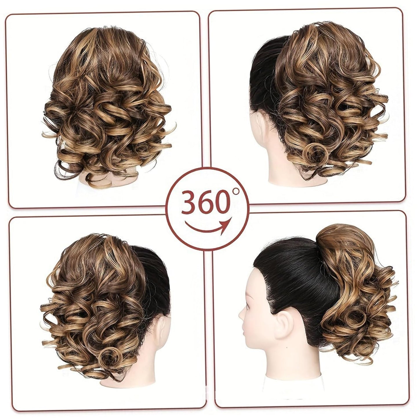 Fake Hair Claw Clip Ponytail Extension 9Inch Pferdeschwanz Erweiterung