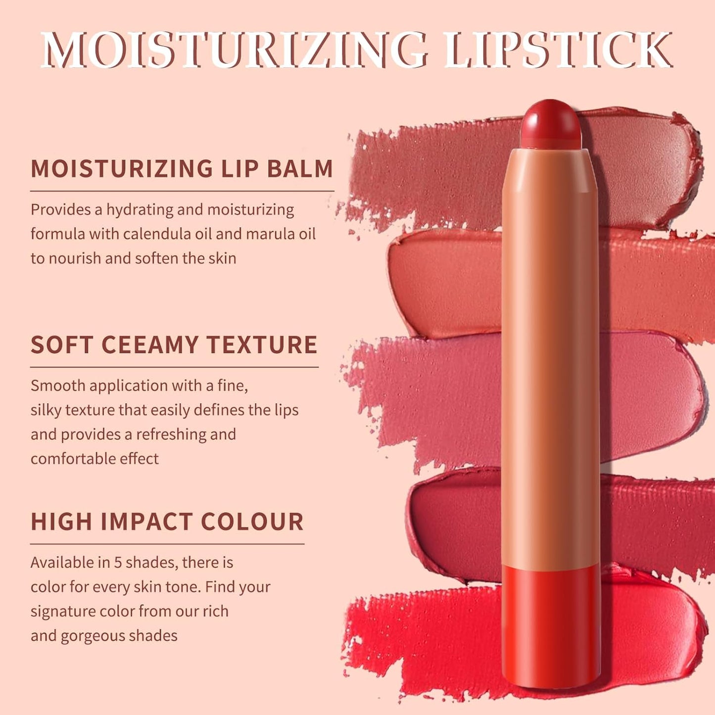 Samtiger Lippenstift, Hochpigmentierter Cremiger Lipgloss Mit Hoher Deckkraft, Feuchtigkeitsspendend, Wasserfest Und Langanhaltend