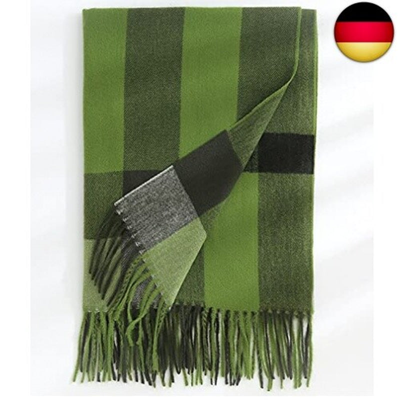 HYUET Winter Pashmina Schal Schal Damen Plaid Elegant Lange Weiche Warme