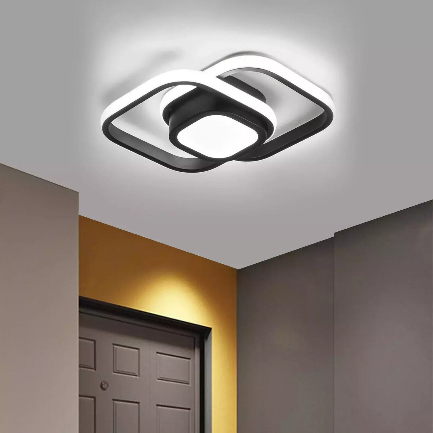 3 Farbige Decken Lampe Dimmbar LED Deckenleuchte Wohnzimmer Flur Kchen Einga DE