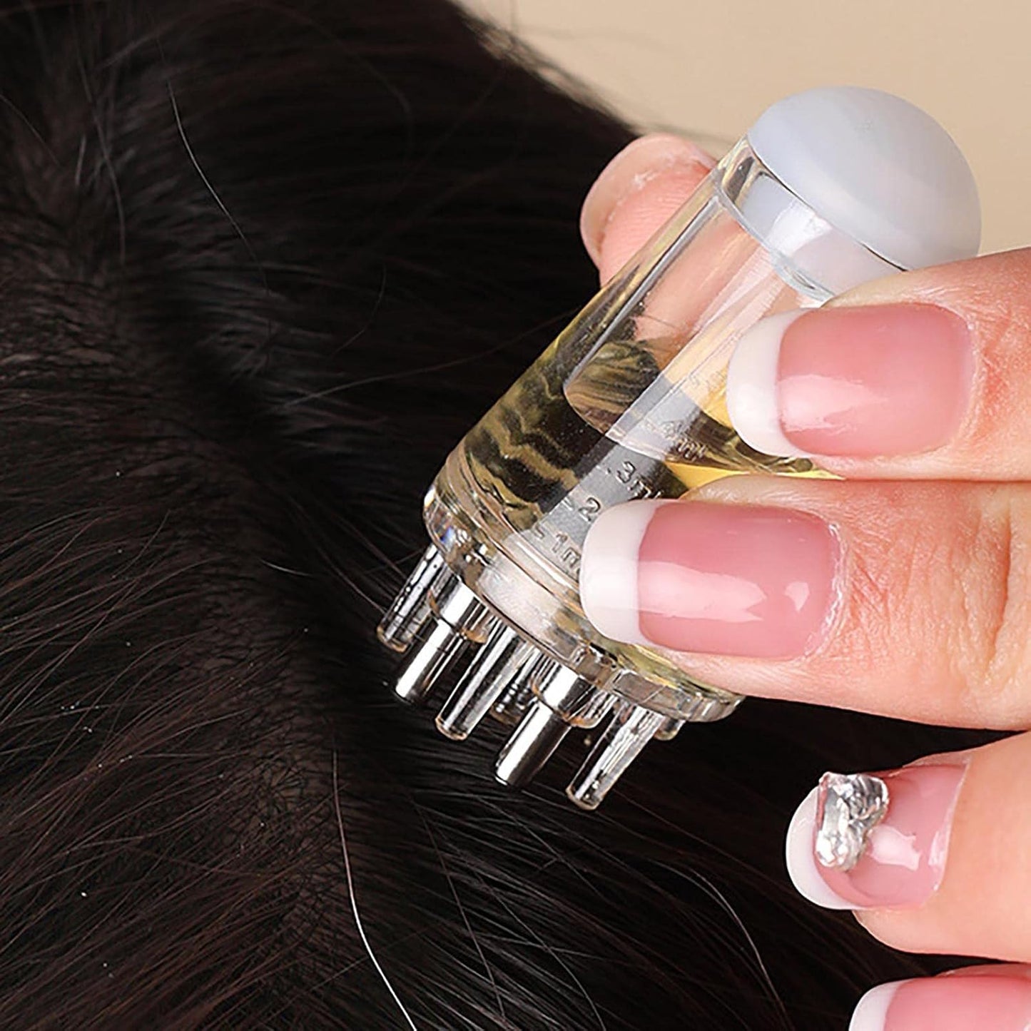 Haaröl Applikator Flasche, 1/2/3 Stück Haar Kopfhaut Applikator, Tragbarer Flüssigöl Spender Für Haare, Wurzelkamm Applikator Flasche, Kopfhaut Massagegerät Mit Rollball