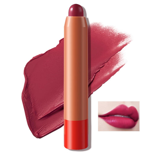 Samtiger Lippenstift, Hochpigmentierter Cremiger Lipgloss Mit Hoher Deckkraft, Feuchtigkeitsspendend, Wasserfest Und Langanhaltend