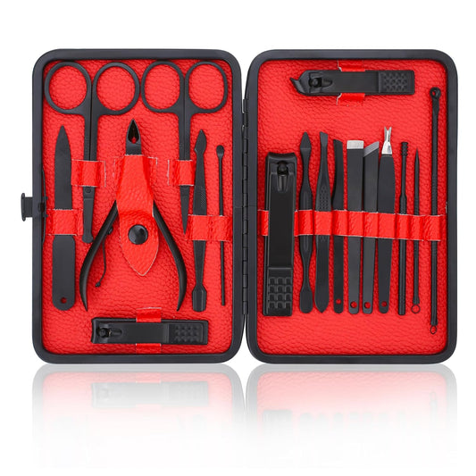 Maniküre-Set, Edelstahl-Nagelpflege-Set, Professionelles Eingewachsene Zehennagelknipser, Pediküre-Set & Zehennagelschneider, Dicke Nagelschere