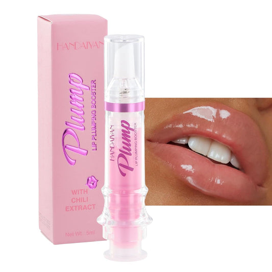 Plumping Lip Oil, Klar Sofortig Plumper Lip Gloss, Moisturizing Lippenöl Lip Plumping Booster, Langanhaltend Glossy Pflegende Lippen Lip Balm Lip Plumper Für Frauen Mädchen (1#)