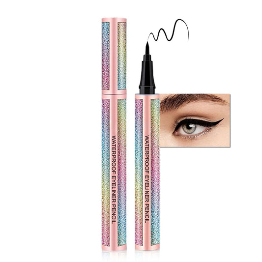 Eyeliner Wasserfest, Schwarz Flüssiger Eyeliner Langanhaltend & Wischfest, Pigmentiert Black Eyeliner Stift, Schnell Trocknend Korean Make up Liquid Liner Für Augen Make Up
