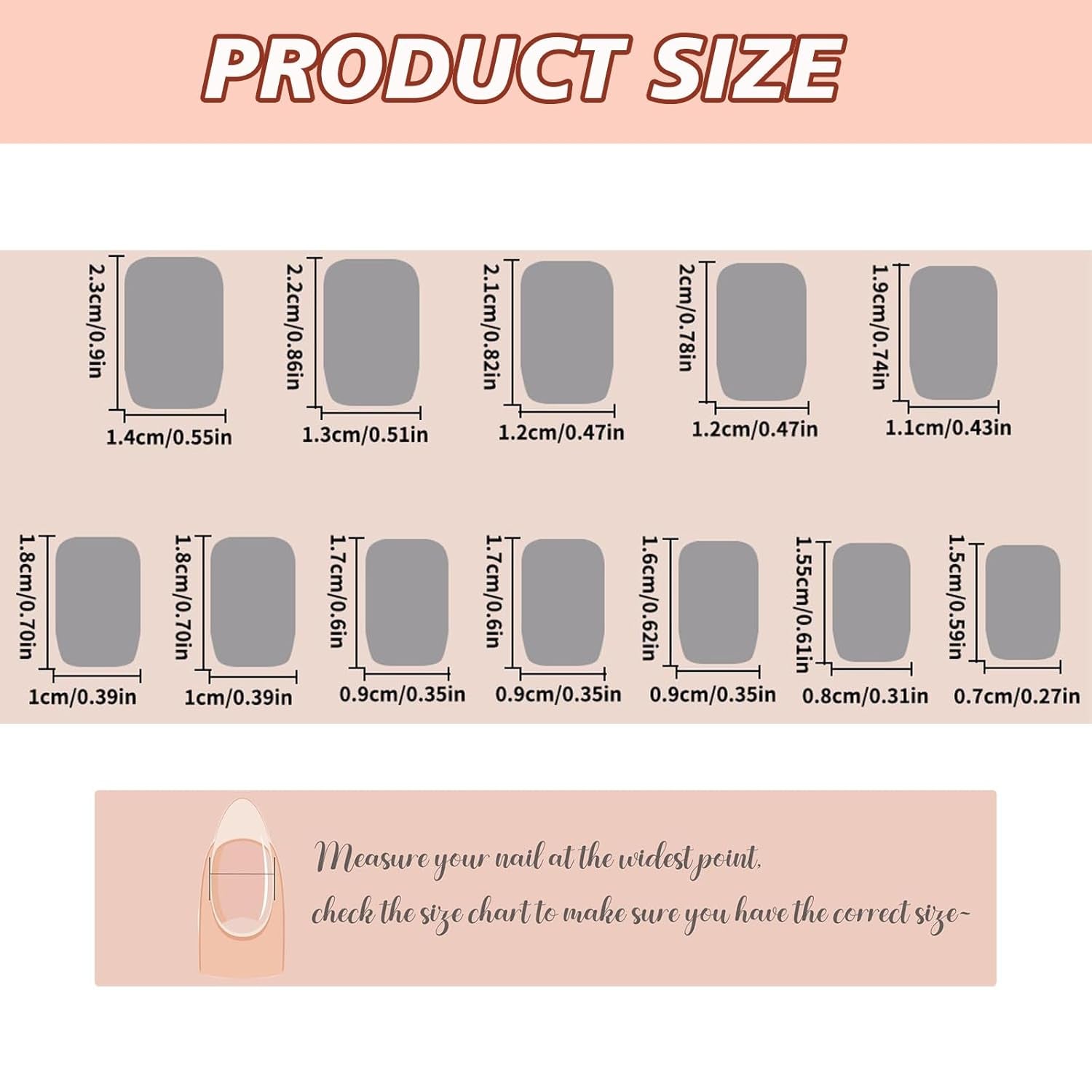 24 Stück Press on Nails Acrylnägel Schönheit, Press on Nails, Nägel Zum Aufkleben, Nail Tips, Fake Nails, Fingernägel, Künstliche Nägel, Kunstnägel, Nails