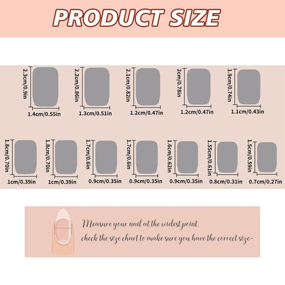 24 Stück Press on Nails Acrylnägel Schönheit, Press on Nails, Nägel Zum Aufkleben, Nail Tips, Fake Nails, Fingernägel, Künstliche Nägel, Kunstnägel, Nails