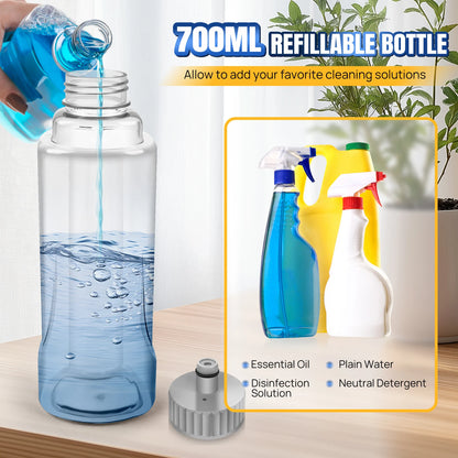 Magic Spray Mop Mit Wiederverwendbaren Mikrofaser-Pads 360° ° Rotationsflach- Und 700-Ml-Tank, Heimfenster, Küche, Mopp, Kehrmaschine, Besen, Saubere Werkzeuge