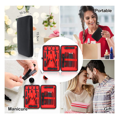 Maniküre-Set, Edelstahl-Nagelpflege-Set, Professionelles Eingewachsene Zehennagelknipser, Pediküre-Set & Zehennagelschneider, Dicke Nagelschere