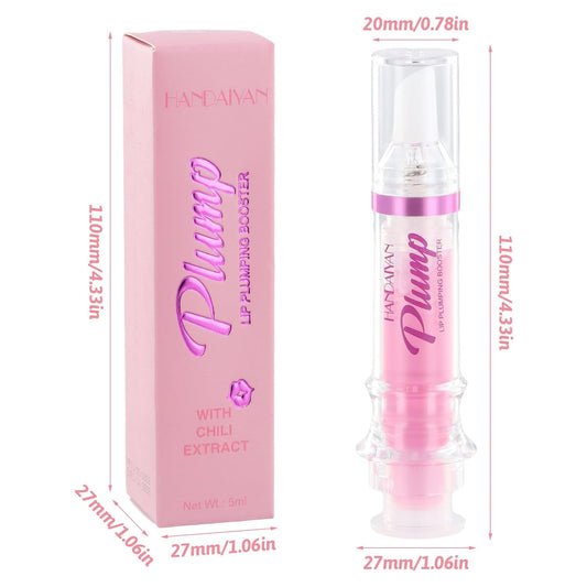 Plumping Lip Oil, Klar Sofortig Plumper Lip Gloss, Moisturizing Lippenöl Lip Plumping Booster, Langanhaltend Glossy Pflegende Lippen Lip Balm Lip Plumper Für Frauen Mädchen (1#)